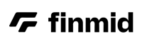 finmid logo on a black background